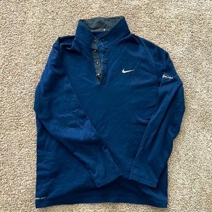 Navy golf pullover (sea island, GA logo on the right sleeve